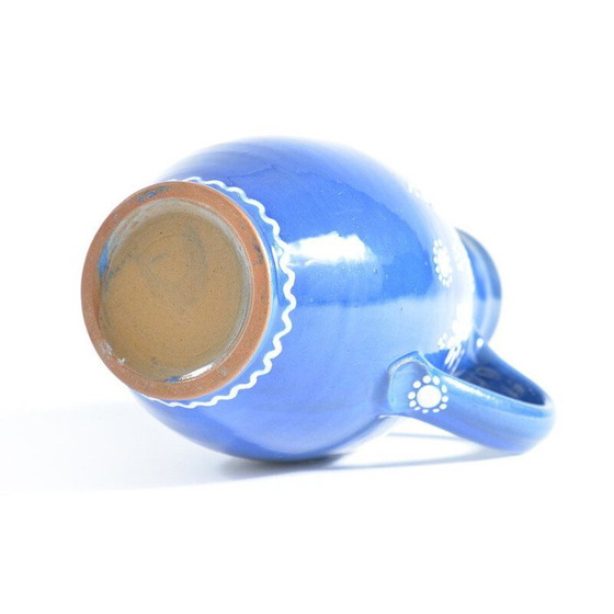 Image 1 of Vintage blue ceramic vase, Czechoslovakia