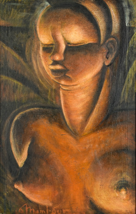 Image 1 of Auguste Mambour (1896-1968) - Portait d'un Africain nu