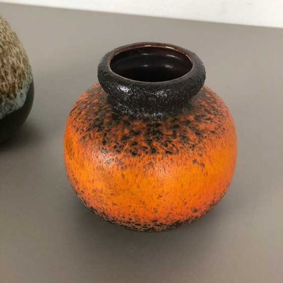 Image 1 of Pair of vintage pottery vases from Scheurich, Germany 1970