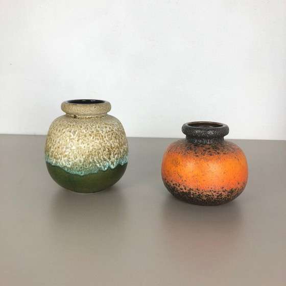 Image 1 of Pair of vintage pottery vases from Scheurich, Germany 1970