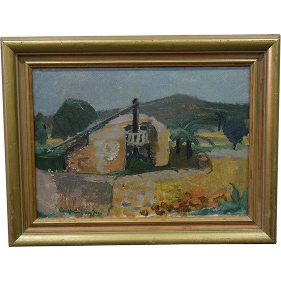 Image 1 of Swedish vintage painting by Eva Holmberg-Jacobsson, 1960s