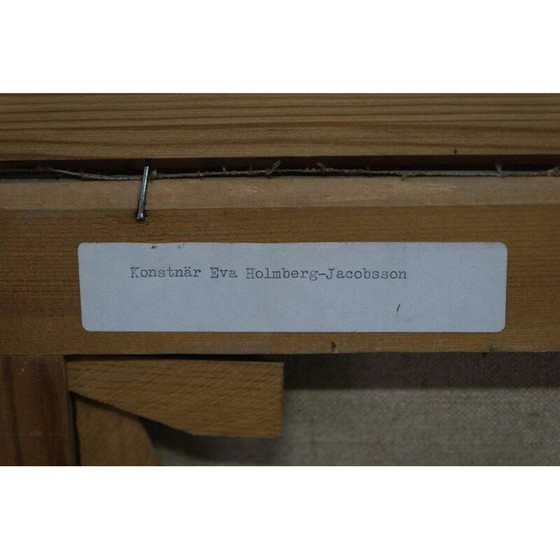 Image 1 of Swedish vintage painting by Eva Holmberg-Jacobsson, 1960s