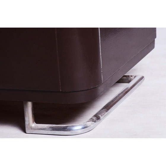 Image 1 of Mobiletto vintage a tre ante in legno laccato di Mücke-Melder, Cecoslovacchia, 1930