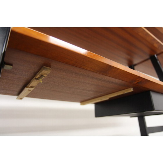 Image 1 of Vintage "triple" bookcase in mahogany and beech, Sweden 1960