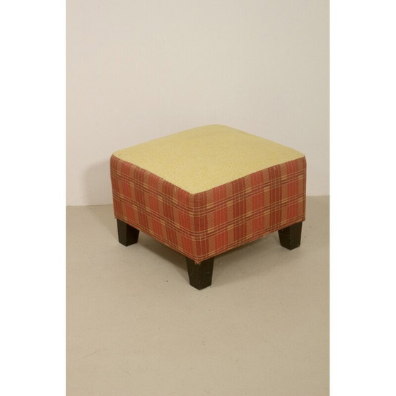 Image 1 of Vintage square fabric pouffe by Kenzo.