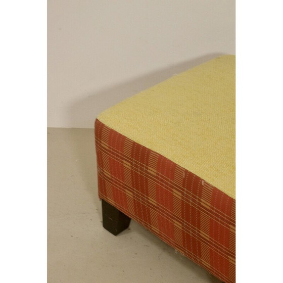 Image 1 of Vintage square fabric pouffe by Kenzo.