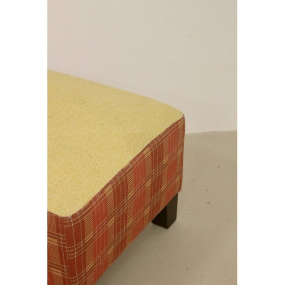 Image 1 of Vintage square fabric pouffe by Kenzo.