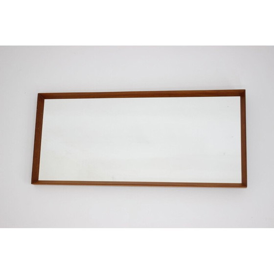 Image 1 of Vintage teak wall mirror, Denmark 1970s