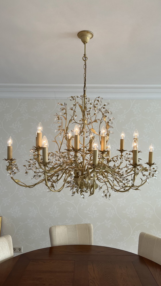 Image 1 of Leclercq & Bouwman Chandelier 16 light sources cream