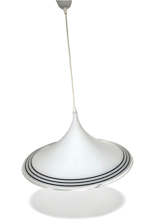 Vintage Space Age 1980s Pendant Lamp Trumpet Lamp Witch Hat