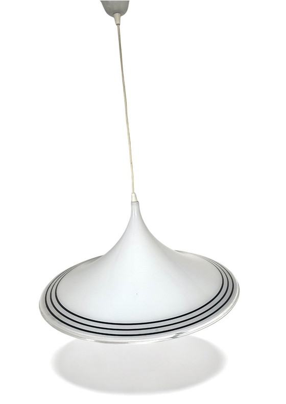 Image 1 of Lampada a sospensione vintage Space Age anni &#39;80, lampada a tromba, cappello da strega