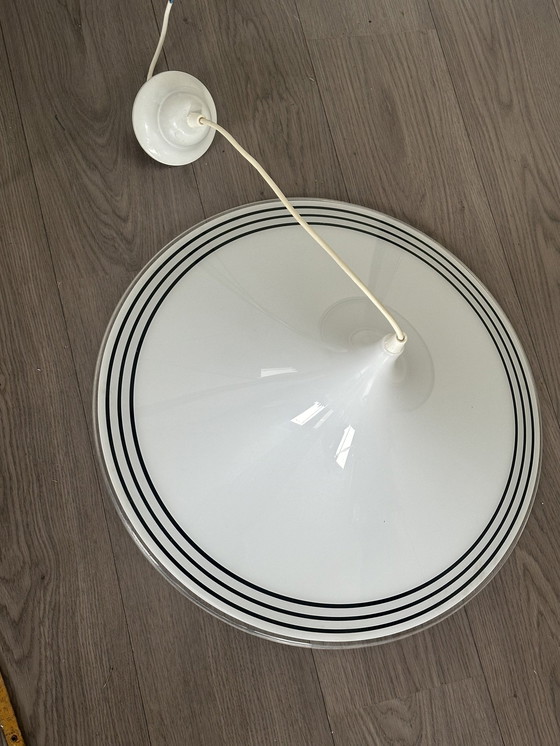 Image 1 of Lampada a sospensione vintage Space Age anni &#39;80, lampada a tromba, cappello da strega