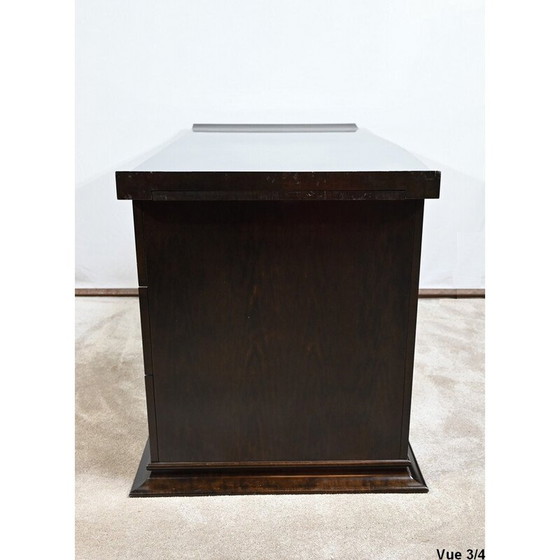 Image 1 of Vintage sycamore desk and armchair set, 1980