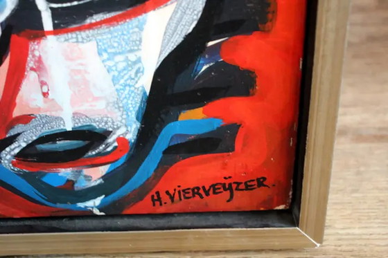 Image 1 of Henk Vierveijzer - Acrylic paint on panel: untitled