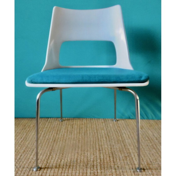 Image 1 of Set di 6 sedie vintage in resina bianca di Kay Korving, Danimarca 1975