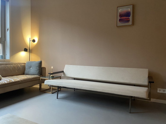 Image 1 of Gijs Van Der Sluis Sleeper Sofa With Teak Handrails