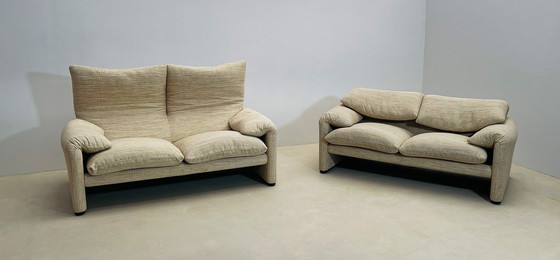 Image 1 of Maralunga 2-seater sofa by Vico Magistretti for Cassina