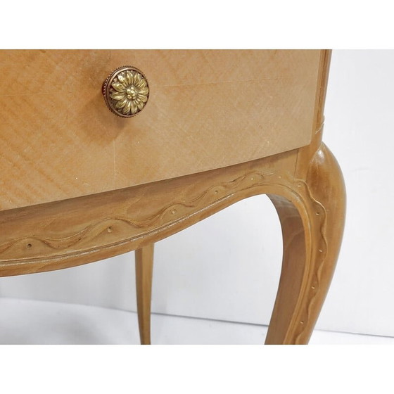 Image 1 of Pair of vintage beech night stands, 1940s