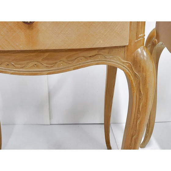 Image 1 of Pair of vintage beech night stands, 1940s