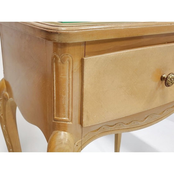 Image 1 of Pair of vintage beech night stands, 1940s