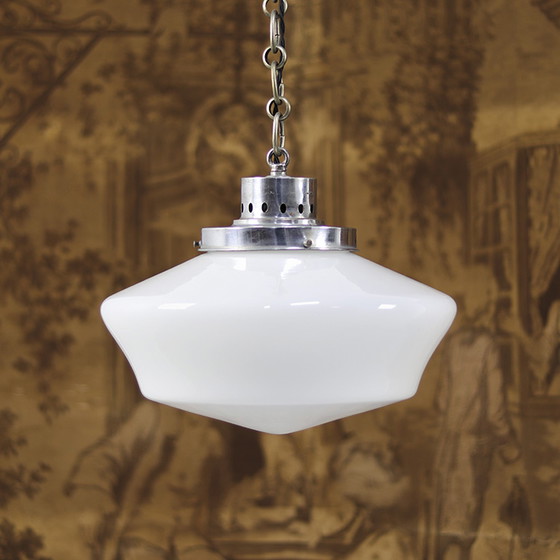 Image 1 of Art Deco Opaline Pendant Lamp