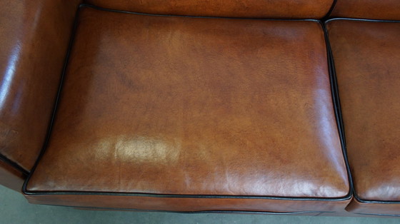 Image 1 of Set Of A Sheep Leather Sofa And Armchairs