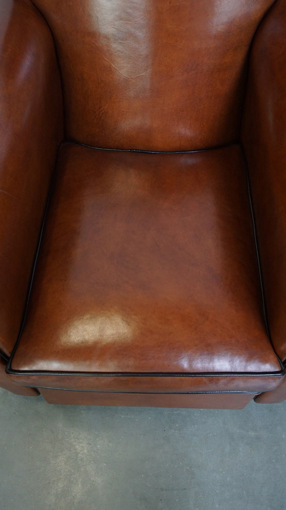 Image 1 of Set Of A Sheep Leather Sofa And Armchairs