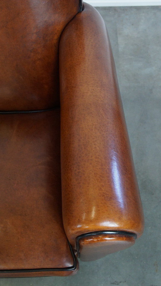 Image 1 of Set Of A Sheep Leather Sofa And Armchairs