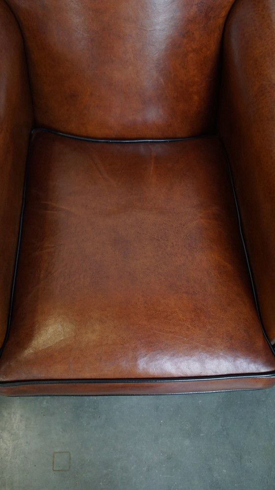 Image 1 of Set Of A Sheep Leather Sofa And Armchairs