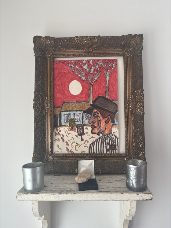 Image 1 of Dipinto di Max Moszkowicz. Angeli della Shoah