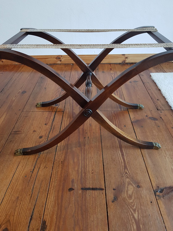 Image 1 of English butler tray coffee table mahogany