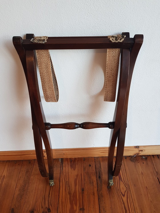 Image 1 of English butler tray coffee table mahogany