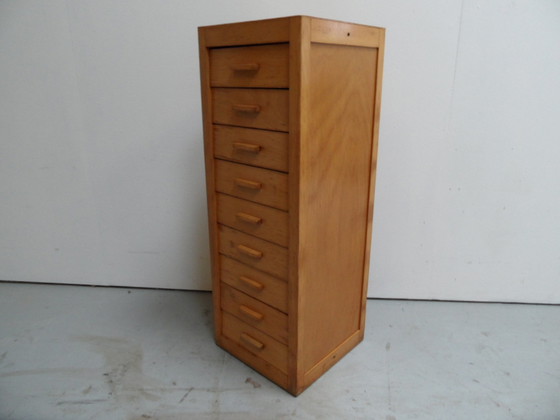 Image 1 of Vintage beech chest of drawers