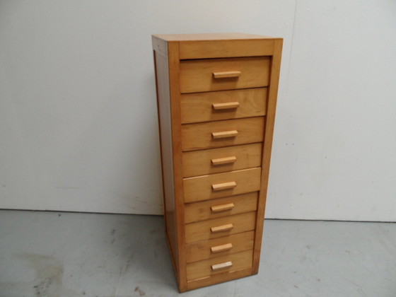 Image 1 of Vintage beech chest of drawers