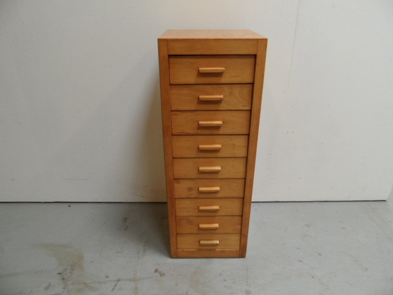 Image 1 of Vintage beech chest of drawers