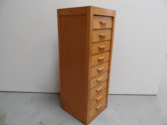 Image 1 of Vintage beech chest of drawers