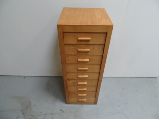 Image 1 of Vintage beech chest of drawers