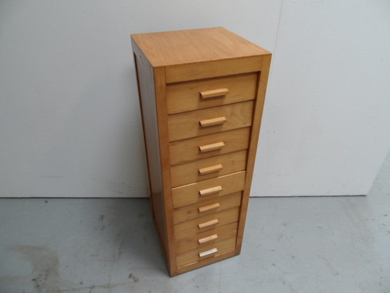 Image 1 of Vintage beech chest of drawers