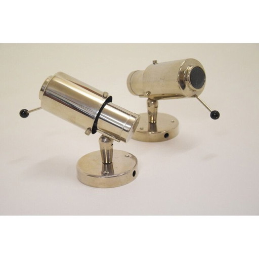 Set of 2 vintage Zodiac wall lights by Lita, 1950s