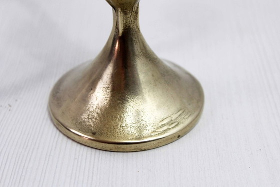 Image 1 of Brutalist Bronze candlestick from the 60s