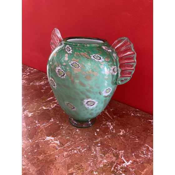 Image 1 of Vaso vintage in vetro di Murano dei fratelli Toso, anni '50