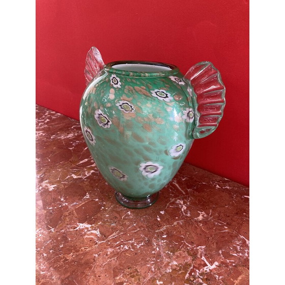 Image 1 of Vaso vintage in vetro di Murano dei fratelli Toso, anni '50