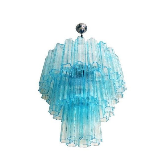 Pair Of 21St Century Italian Murano Glass Sputnik Chandeliers