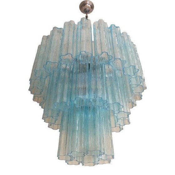 Image 1 of Pair Of 21St Century Italian Murano Glass Sputnik Chandeliers