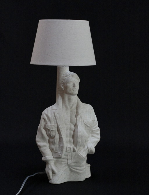 Unique Ceramic Lamp In Shape Of Man’S Torso 