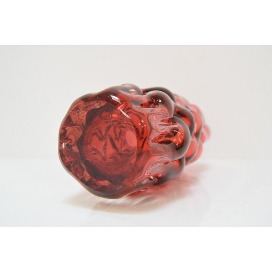Image 1 of Vintage glass vase by Pavel Hlava for Crystalex Nový Bor, Czechoslovakia 1970s