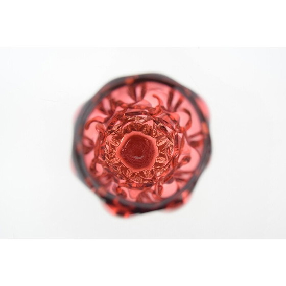 Image 1 of Vintage glass vase by Pavel Hlava for Crystalex Nový Bor, Czechoslovakia 1970s