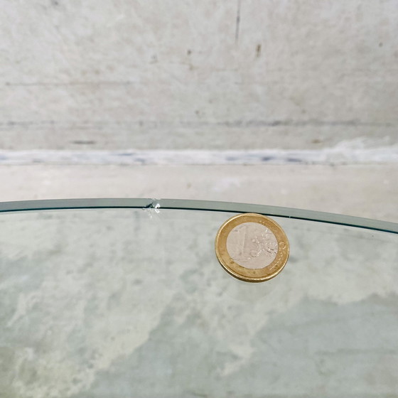 Image 1 of Mid - Century Travertine Glass Coffee Table