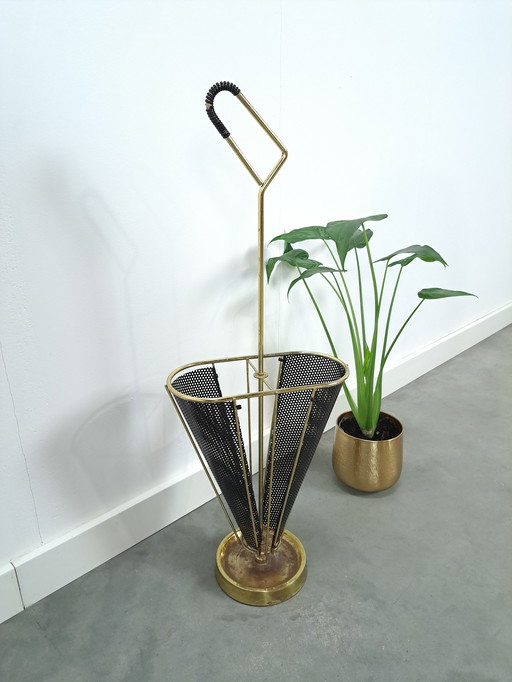 Gold Metallic Umbrella Stand