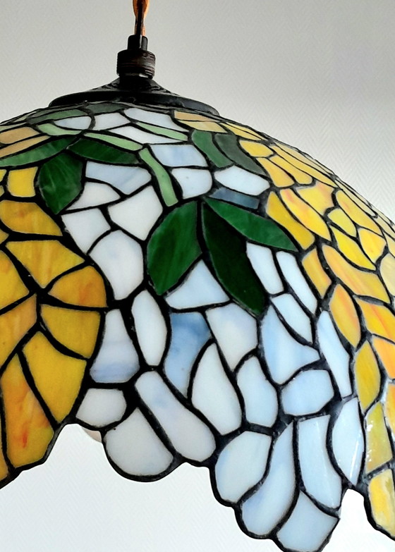 Image 1 of Large Tiffany Art Deco Hanging lamp 1940